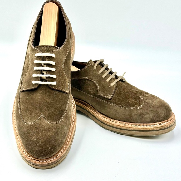 Brunello Cucinelli Suede Derby's Mens SZ 41 - Picture 2 of 14